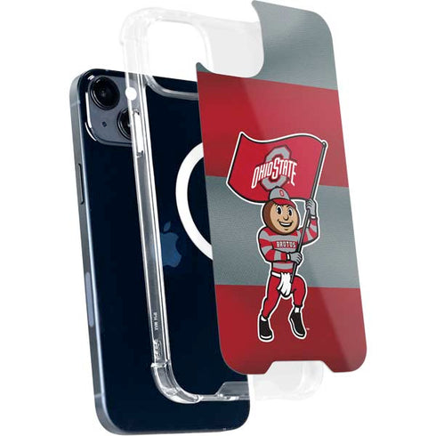Ohio State University OSU Buckeyes Flag iPhone 15 Plus MagSafe Case