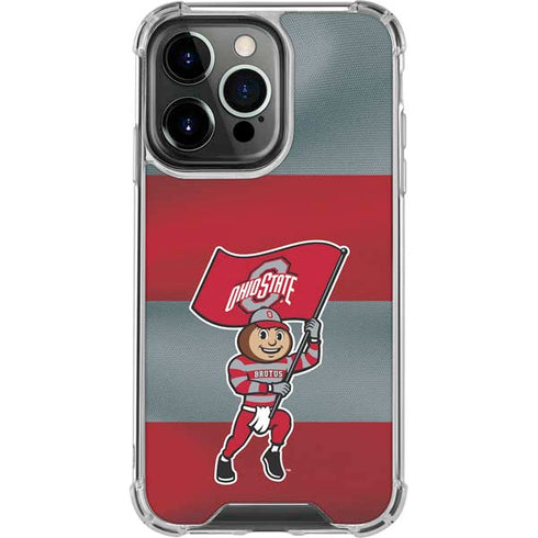 Ohio State University OSU Buckeyes Flag iPhone 15 Pro Clear Case