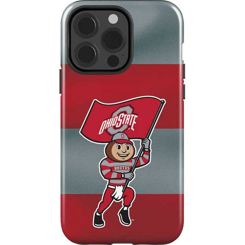 Ohio State University OSU Buckeyes Flag iPhone 15 Pro Impact Case