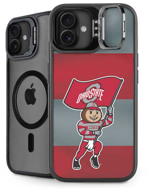 Ohio State University OSU Buckeyes Flag iPhone 16 Kickstand Case