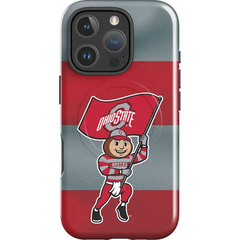 Ohio State University OSU Buckeyes Flag iPhone 16 Pro Magsafe Impact Case