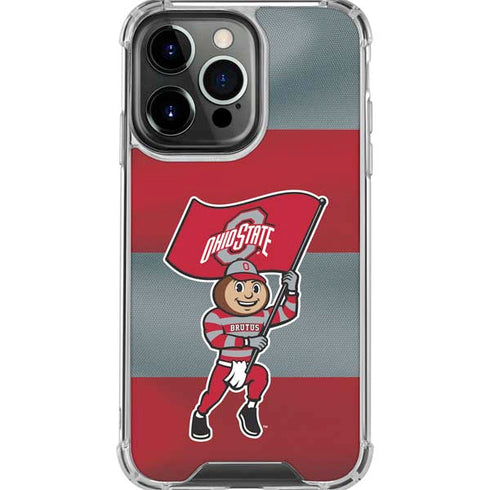 Ohio State University OSU Buckeyes Flag iPhone 16 Pro Max Clear Case