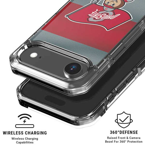 Ohio State University OSU Buckeyes Flag iPhone 17 Air Clear Case