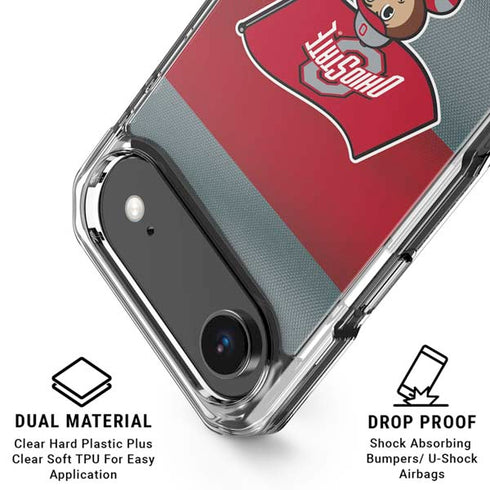 Ohio State University OSU Buckeyes Flag iPhone 17 Air Clear Case