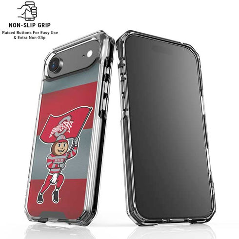 Ohio State University OSU Buckeyes Flag iPhone 17 Air Clear Case