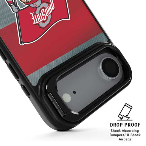 Ohio State University OSU Buckeyes Flag iPhone 17 Air Kickstand Case