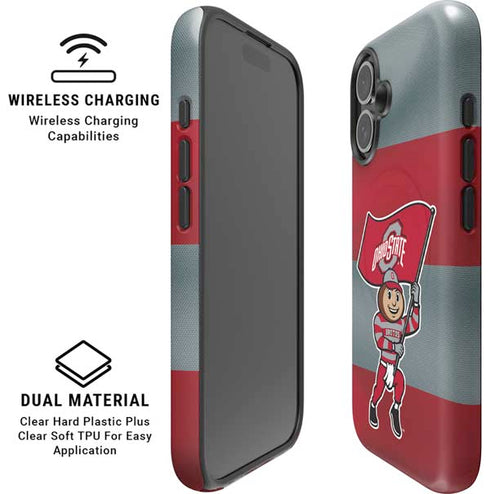 Ohio State University OSU Buckeyes Flag iPhone 17 Magsafe Impact Case