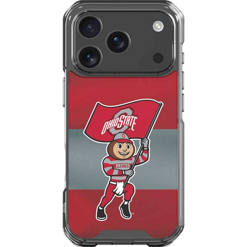 Ohio State University OSU Buckeyes Flag iPhone 17 Pro Clear Case