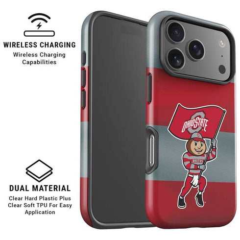 Ohio State University OSU Buckeyes Flag iPhone 17 Pro Max Magsafe Impact Case
