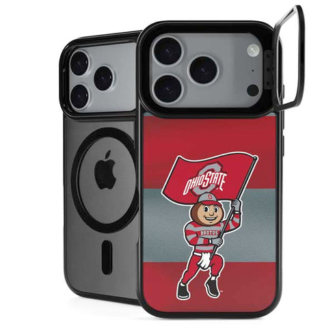 Ohio State University OSU Buckeyes Flag iPhone 18 Pro Kickstand Case