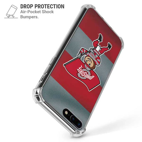 Ohio State University OSU Buckeyes Flag iPhone 7/8 Plus Clear Case