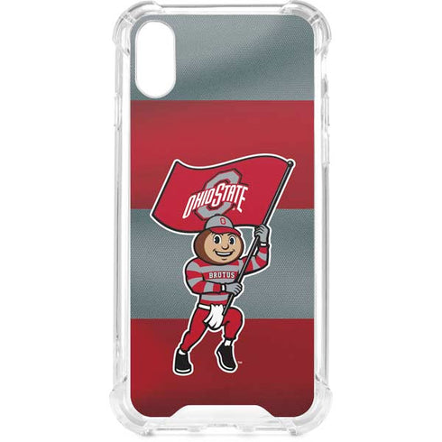 Ohio State University OSU Buckeyes Flag iPhone XS Clear Case