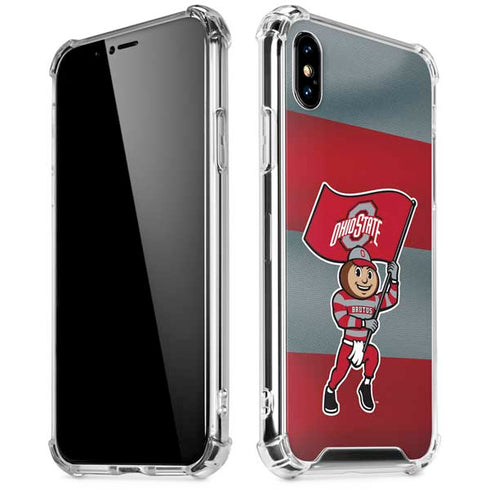 Ohio State University OSU Buckeyes Flag iPhone XS Max Clear Case