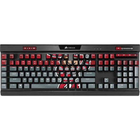 Ohio State University OSU Buckeyes Flag K95 RGB PLATINUM Mechanical Gaming Keyboard Skin