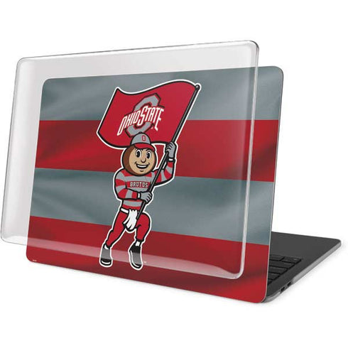 Ohio State University OSU Buckeyes Flag MacBook Pro 16in (2019-20) Case plus Skin