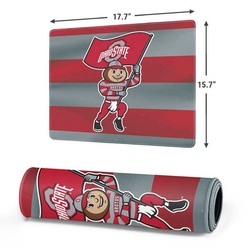Ohio State University OSU Buckeyes Flag Gaming Mouse Pad