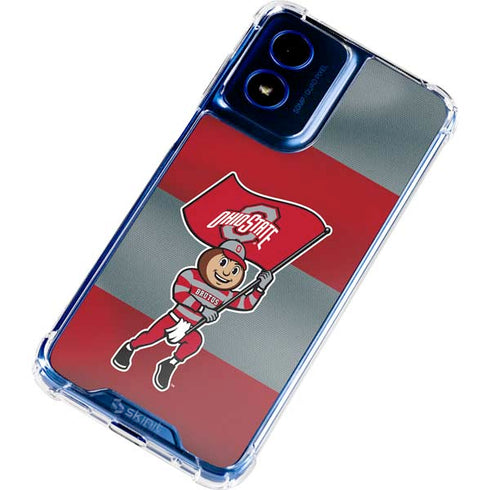 Ohio State University OSU Buckeyes Flag Moto G 5G (2024) Clear Case