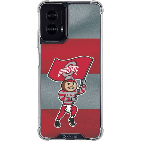 Ohio State University OSU Buckeyes Flag Moto G Power 5G (2024) Clear Case