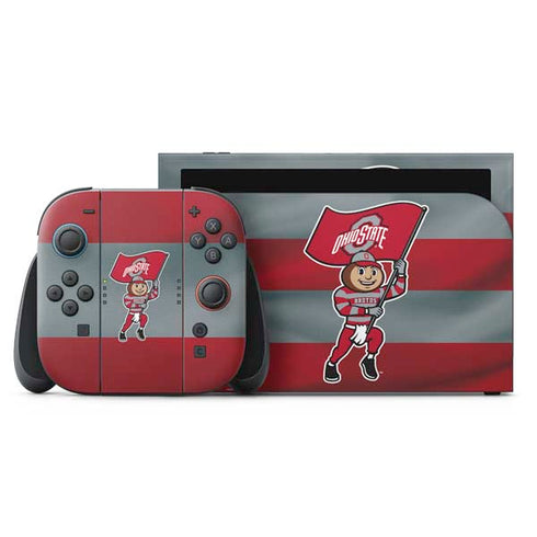 Ohio State University OSU Buckeyes Flag Nintendo Switch 2 (2025) with Joy-Con Skin
