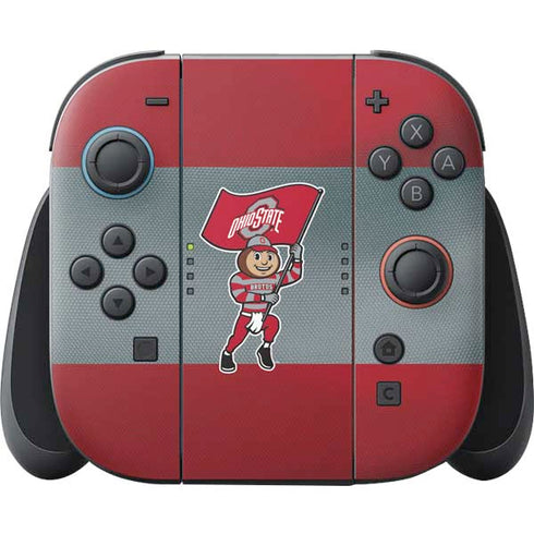 Ohio State University OSU Buckeyes Flag Nintendo Switch 2 (2025) Joy-Con Controller Skin