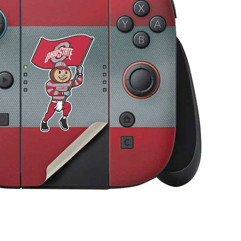Ohio State University OSU Buckeyes Flag Nintendo Switch 2 (2025) Joy-Con Controller Skin