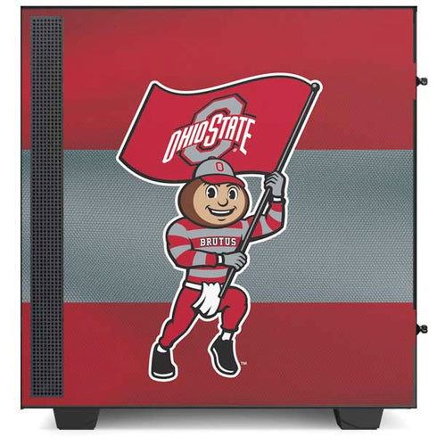 Ohio State University OSU Buckeyes Flag NZXT H510 Compact ATX Mid-Tower Case Skin