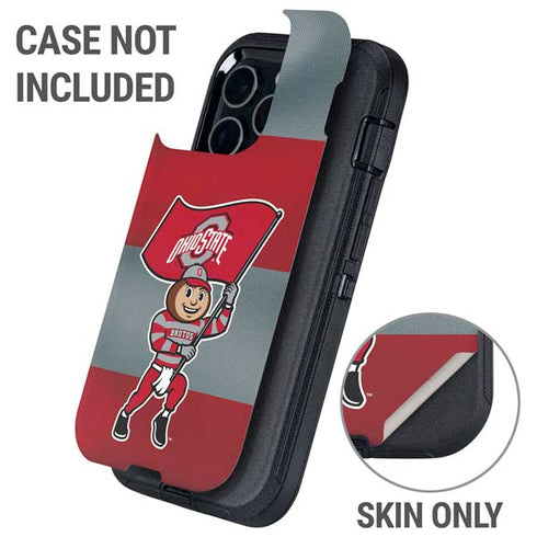 Ohio State University OSU Buckeyes Flag Otterbox Defender iPhone Skin