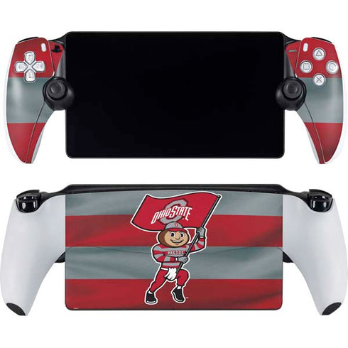 Ohio State University OSU Buckeyes Flag PlayStation Portal Remote Player Skin