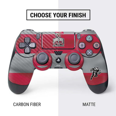 Ohio State University OSU Buckeyes Flag PS4 Controller Skin