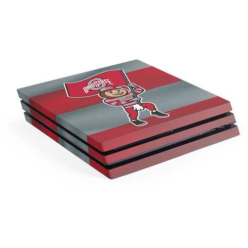 Ohio State University OSU Buckeyes Flag PS4 Pro Console Skin