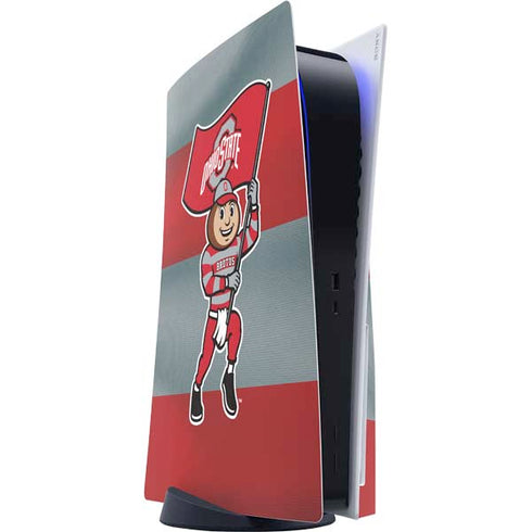 Ohio State University OSU Buckeyes Flag PS5 Console Skin