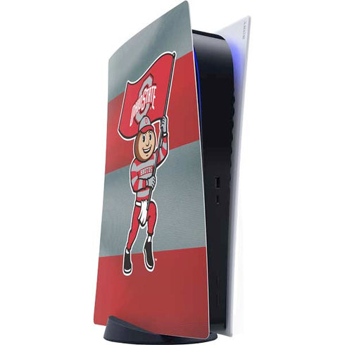 Ohio State University OSU Buckeyes Flag PS5 Digital Edition Console Skin