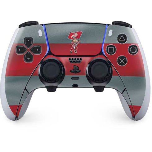 Ohio State University OSU Buckeyes Flag PS5 DualSense Edge Pro Controller Skin