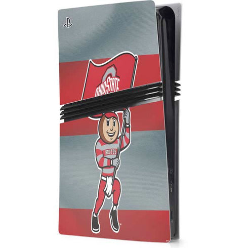 Ohio State University OSU Buckeyes Flag PS5 Pro Console Skin