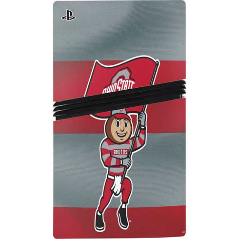 Ohio State University OSU Buckeyes Flag PS5 Pro Console Skin