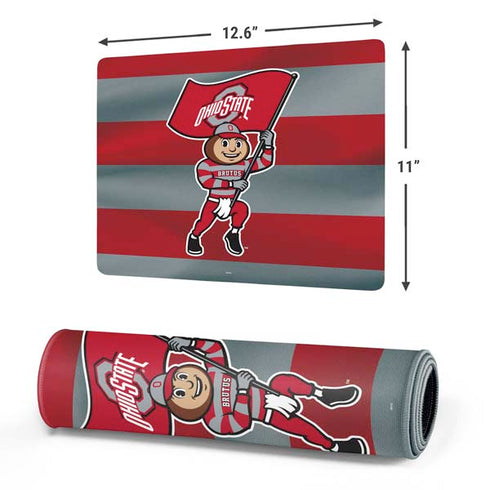 Ohio State University OSU Buckeyes Flag Gaming Mouse Pad