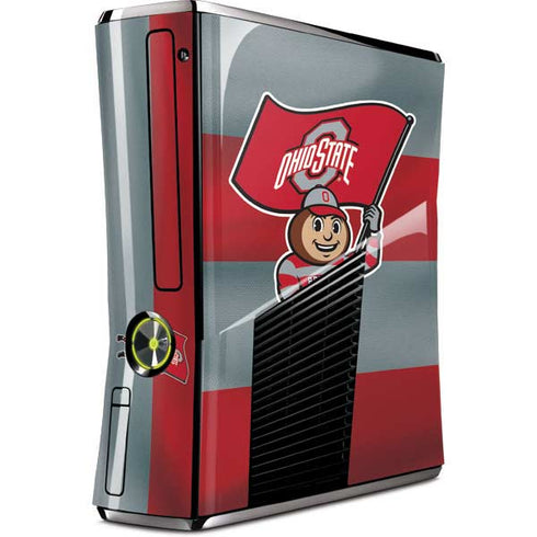 Ohio State University OSU Buckeyes Flag Xbox 360 Slim (2010) Skin