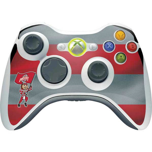 Ohio State University OSU Buckeyes Flag Xbox 360 Wireless Controller Skin