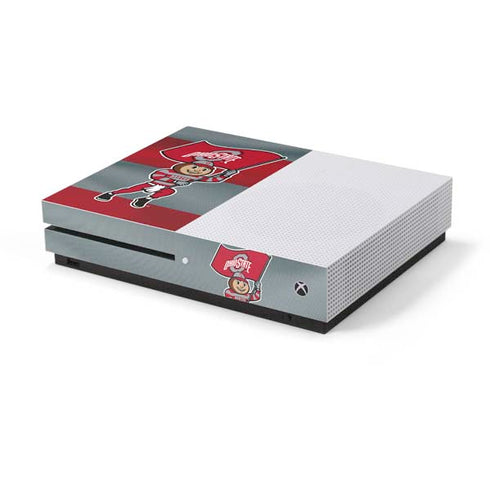 Ohio State University OSU Buckeyes Flag Xbox One S Console Skin