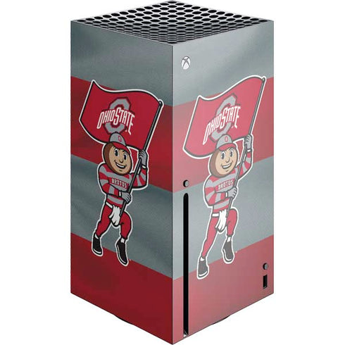 Ohio State University OSU Buckeyes Flag Xbox Series X Console Skin