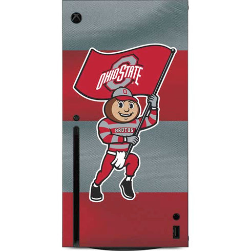 Ohio State University OSU Buckeyes Flag Xbox Series X Console Skin