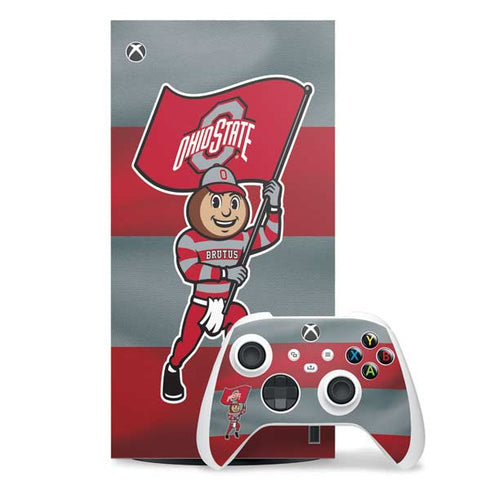 Ohio State University OSU Buckeyes Flag XBox Series X Digital Edition Bundle Skin