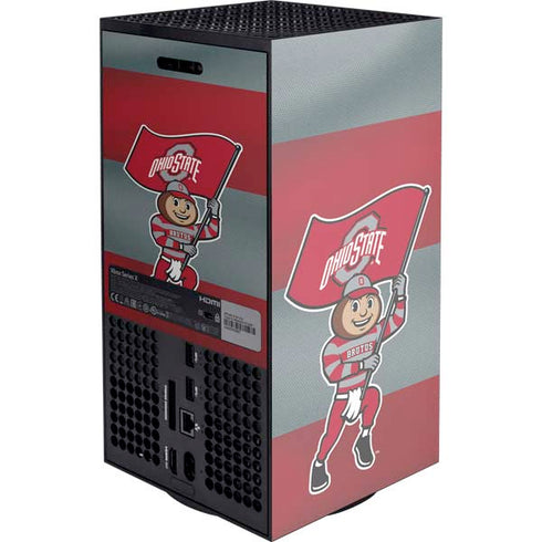 Ohio State University OSU Buckeyes Flag XBox Series X Digital Edition Console Skin