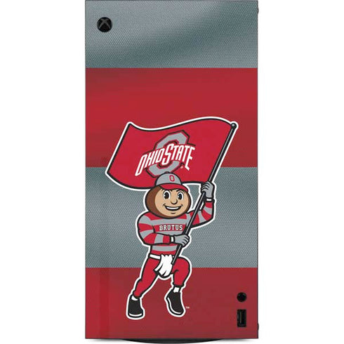 Ohio State University OSU Buckeyes Flag XBox Series X Digital Edition Console Skin