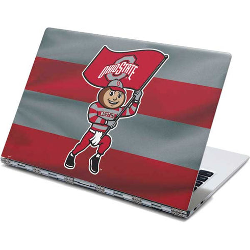 Ohio State University OSU Buckeyes Flag Yoga 910 2-in-1 14in Touch-Screen Skin