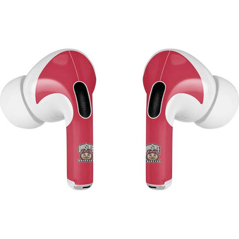 Ohio State University OSUBuckeyes Light Grey AirPods Pro 2nd Gen Skin
