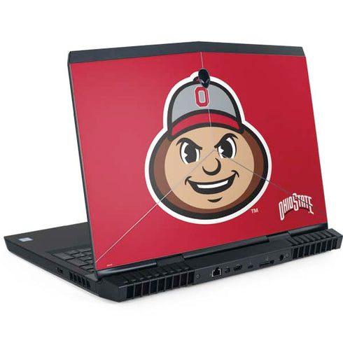 Ohio State University OSUBuckeyes Light Grey Dell Alienware Skin