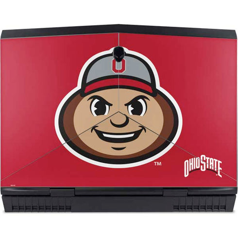 Ohio State University OSUBuckeyes Light Grey Dell Alienware Skin