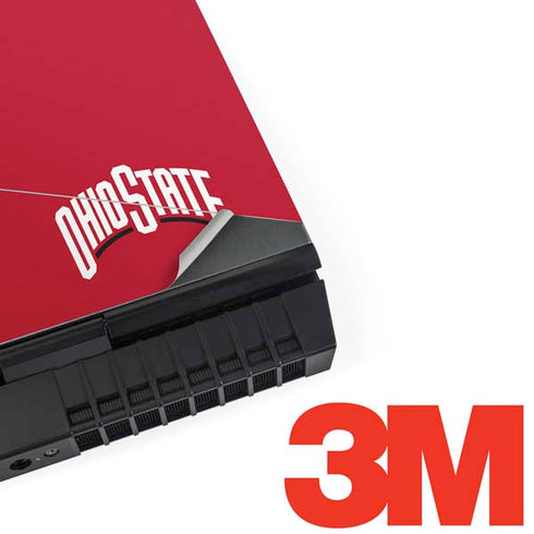 Ohio State University OSUBuckeyes Light Grey Dell Alienware Skin