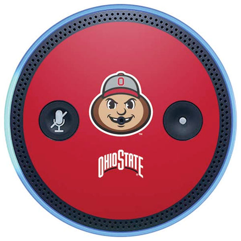 Ohio State University OSUBuckeyes Light Grey Amazon Echo Skin